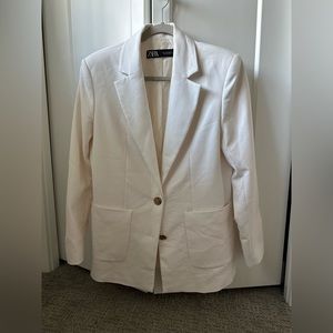 Blazer with patch pockets
